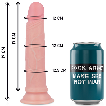 ROCKARMY - IMBRACATURA + DILDO IN SILICONE LIQUIDO PREMIUM AVENGER 19 CM -O- 3.98 CM - ROCK ARMY | Lingerie Harness Boutique
