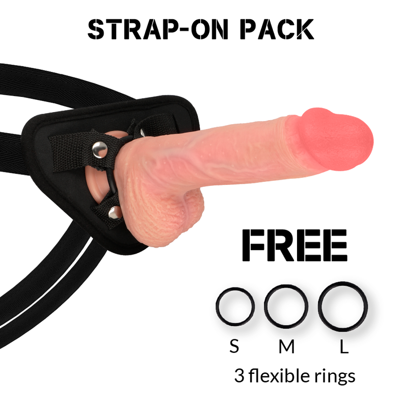 ROCKARMY - IMBRACATURA + SILICONE LIQUIDO PREMIUM SPITFIRE REALISTICO 21 CM -O- 4.62 CM - ROCK ARMY | Lingerie Harness Boutique