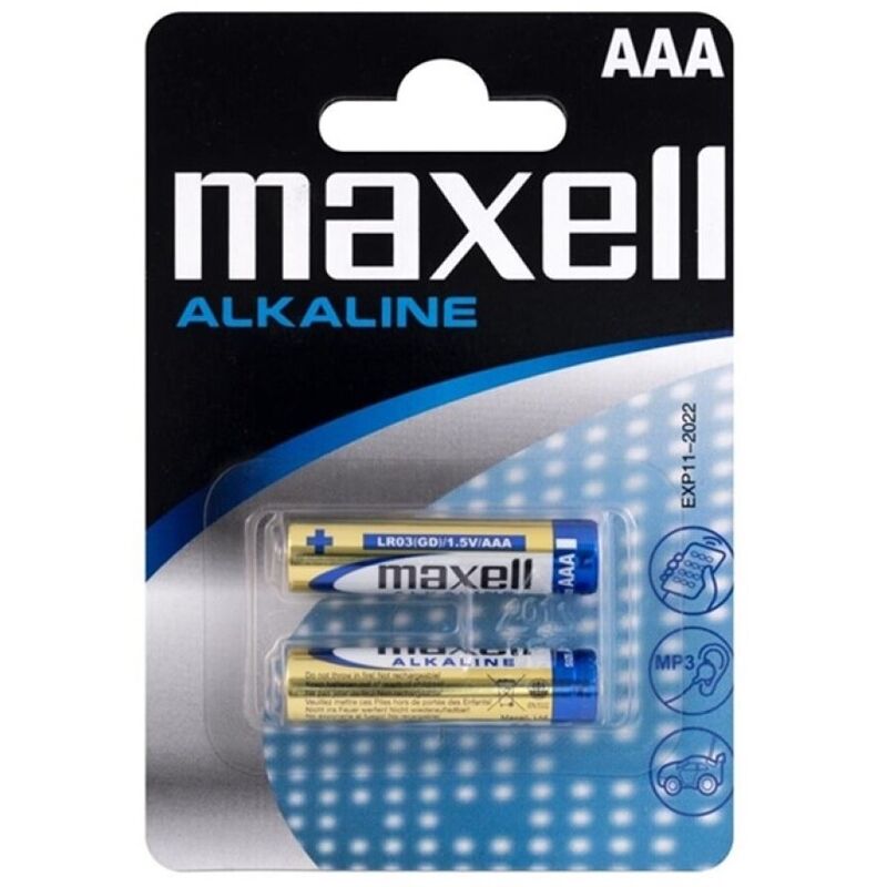 MAXELL - BATTERIA ALCALINA AAA LR03 BLISTER * 2 - MAXELL | Lingerie Harness Boutique
