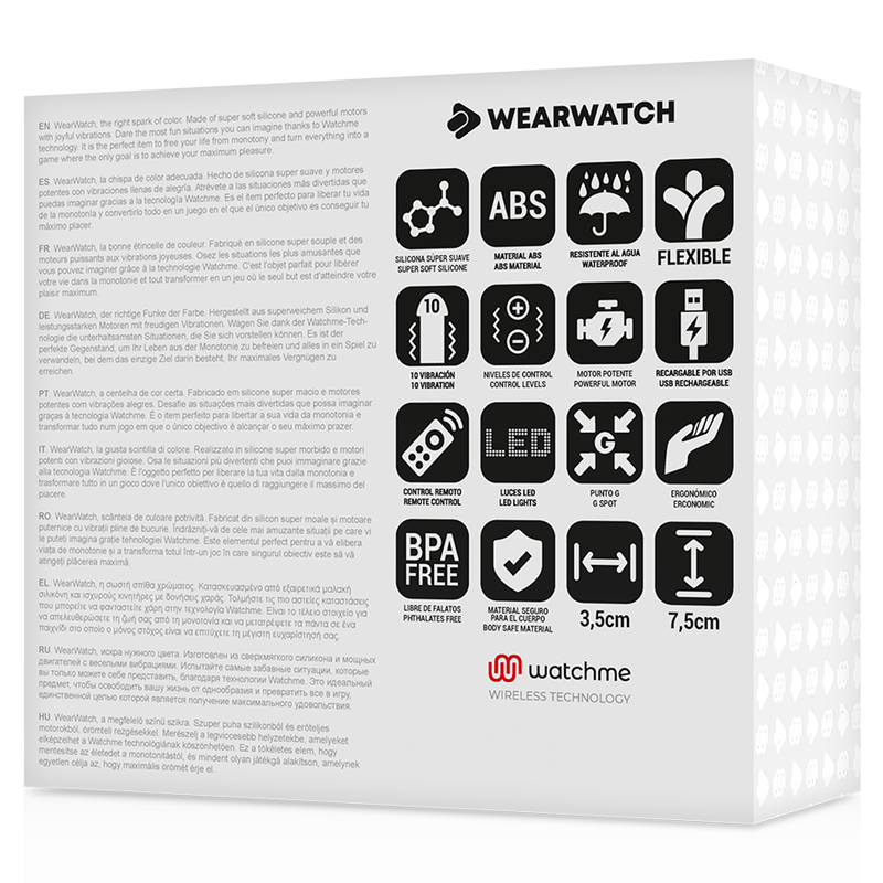 WEARWATCH - TECNOLOGIA WATCHME TELECOMANDO BLU UOVO / ACQUAMARINA - WEARWATCH | Lingerie Harness Boutique