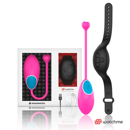 WEARWATCH - TECNOLOGIA WATCHME TELECOMANDO UOVO FUCSIA / JET - WEARWATCH | Lingerie Harness Boutique