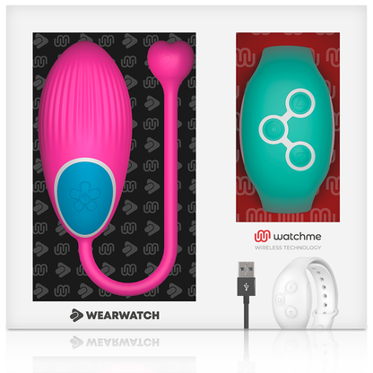 WEARWATCH - WATCHME TECHNOLOGY REMOTE CONTROL EGG FUCHSIA / SEA WATER