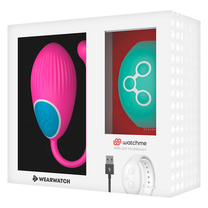 WEARWATCH - WATCHME TECHNOLOGY REMOTE CONTROL EGG FUCHSIA / SEA WATER