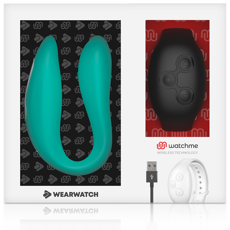 WEARWATCH - OROLOGIO VIBRATORE A DOPPIA TECNOLOGIA ACQUAMARINA / JET - WEARWATCH | Lingerie Harness Boutique
