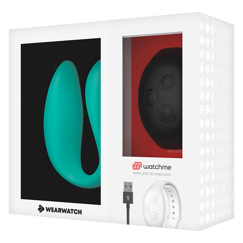 WEARWATCH - OROLOGIO VIBRATORE A DOPPIA TECNOLOGIA ACQUAMARINA / JET - WEARWATCH | Lingerie Harness Boutique