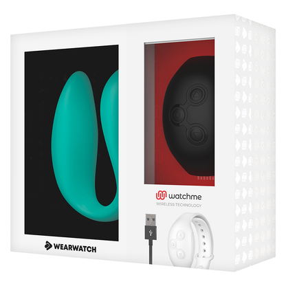 WEARWATCH - OROLOGIO VIBRATORE A DOPPIA TECNOLOGIA ACQUAMARINA / JET - WEARWATCH | Lingerie Harness Boutique