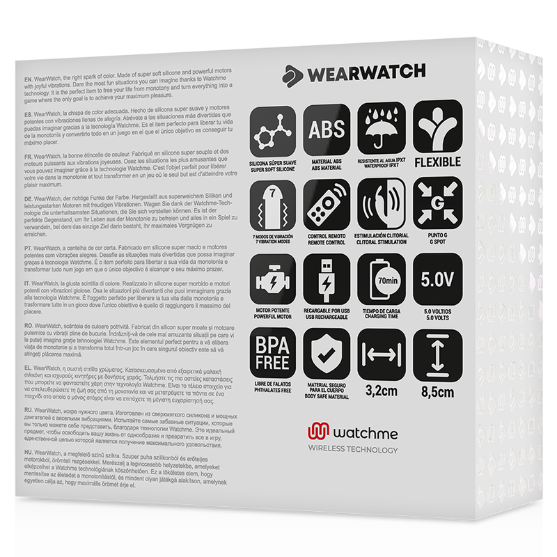 WEARWATCH - VIBRATORE WATCHME A DOPPIA TECNOLOGIA VERDE CHIARO - WEARWATCH | Lingerie Harness Boutique