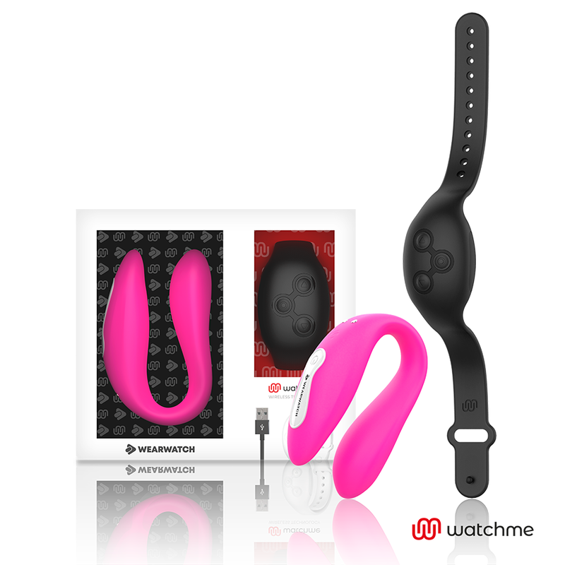 WEARWATCH - VIBRATORE WATCHME DOPPIA TECNOLOGIA FUCSIA/AZABACHE - WEARWATCH | Lingerie Harness Boutique