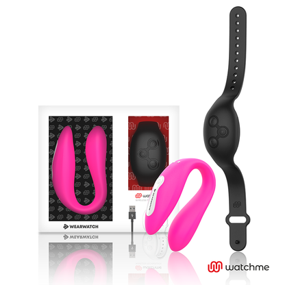 WEARWATCH - VIBRATORE WATCHME DOPPIA TECNOLOGIA FUCSIA/AZABACHE - WEARWATCH | Lingerie Harness Boutique