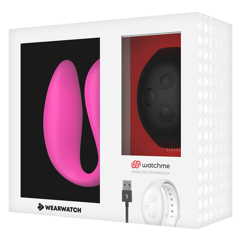 WEARWATCH - VIBRATORE WATCHME DOPPIA TECNOLOGIA FUCSIA/AZABACHE - WEARWATCH | Lingerie Harness Boutique