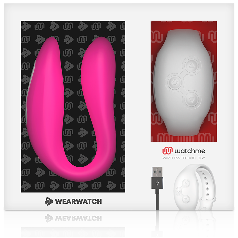 WEARWATCH - WATCHME DUAL TECHNOLOGY VIBRATOR FUCHSIA / SNOW