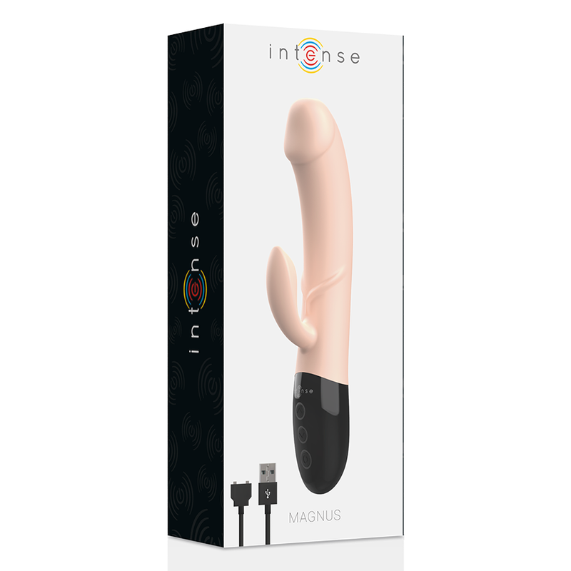 INTENSE - VIBRATORE RICARICABILE MAGNUS DUAL NATURA - INTENSE COUPLES TOYS | Lingerie Harness Boutique
