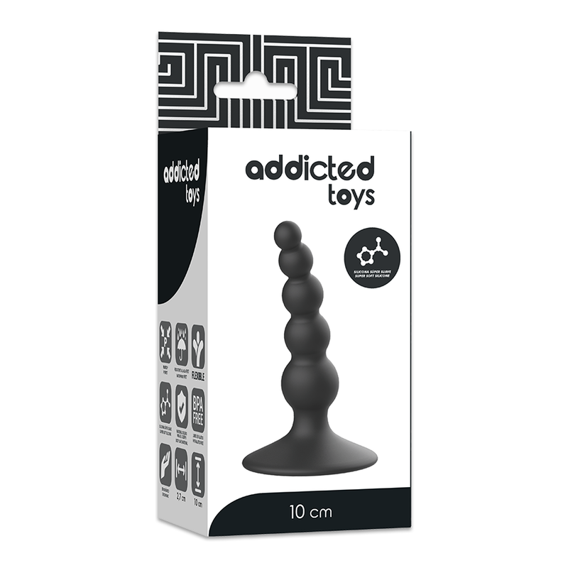 ADDICTED TOYS - PLUG SESSUALE ANALE 10 CM NERO - ADDICTED TOYS | Lingerie Harness Boutique