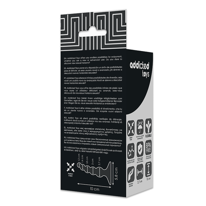 ADDICTED TOYS - PLUG SESSUALE ANALE 10 CM NERO - ADDICTED TOYS | Lingerie Harness Boutique