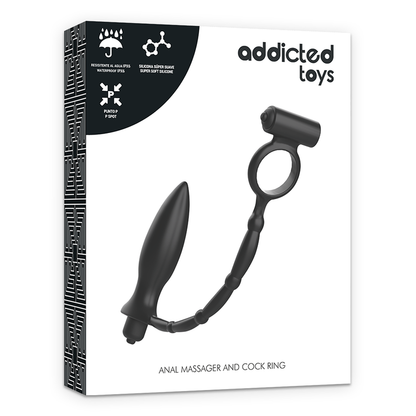 ADDICTED TOYS - PLUG ANALE CON ANELLO VIBRANTE - ADDICTED TOYS | Lingerie Harness Boutique