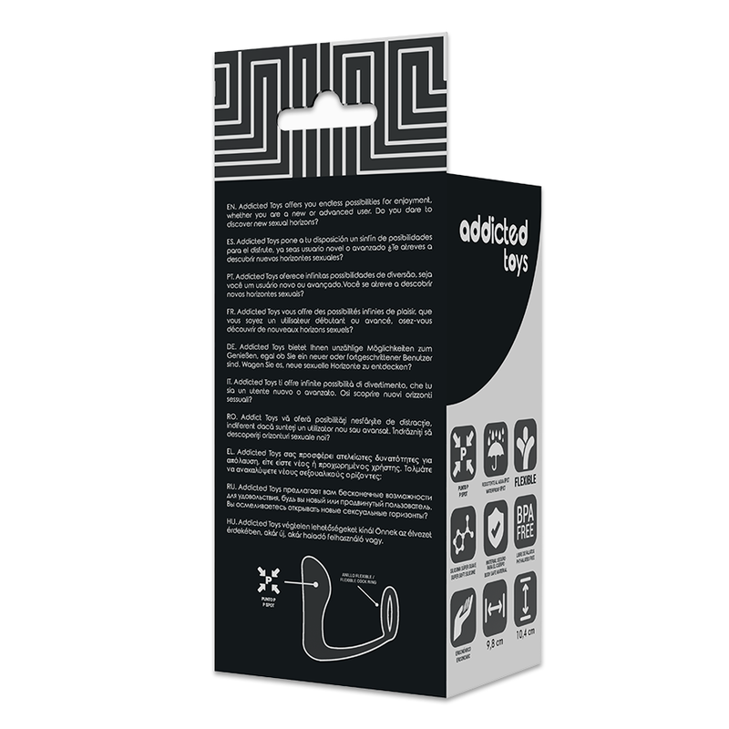 ADDICTED TOYS - PLUG ANALE CON ANELLO IN SILICONE NERO - ADDICTED TOYS | Lingerie Harness Boutique