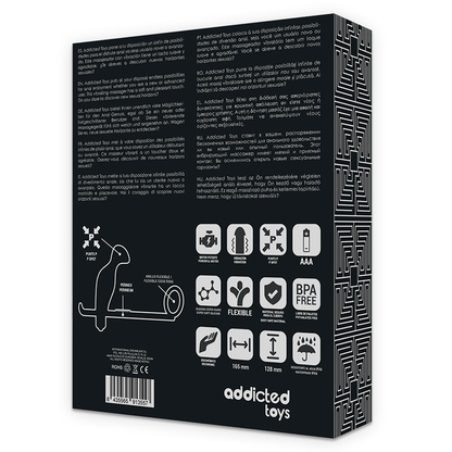 ADDICTED TOYS - PLUG ANALE CON ANELLO IN SILICONE NERO 12 CM - ADDICTED TOYS | Lingerie Harness Boutique