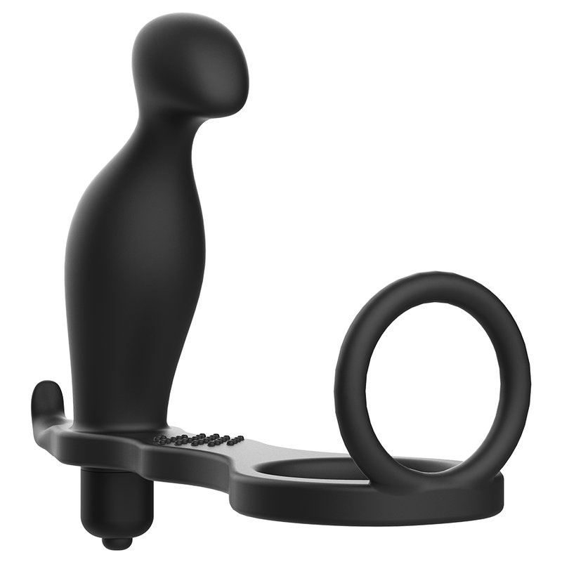 ADDICTED TOYS - PLUG ANALE CON ANELLO IN SILICONE NERO 12 CM - ADDICTED TOYS | Lingerie Harness Boutique