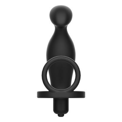 ADDICTED TOYS - PLUG ANALE CON ANELLO IN SILICONE NERO 12 CM - ADDICTED TOYS | Lingerie Harness Boutique
