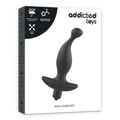 ADDICTED TOYS - MASSAGGIATORE ANALE CON VIBRAZIONE NERAMODELLO 1 - ADDICTED TOYS | Lingerie Harness Boutique