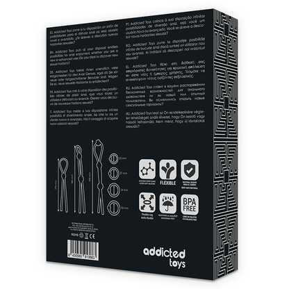 ADDICTED TOYS - SET DI ANELLI PER IL CAZZO FLESSIBILI IN SILICONE 7 PEZZI - ADDICTED TOYS | Lingerie Harness Boutique