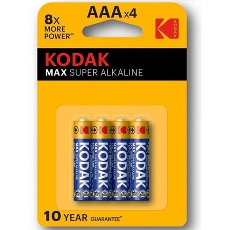 KODAK - BATTERIA MAX SUPER ALCALINA AAA LR03 BLISTER * 4 - KODAK | Lingerie Harness Boutique