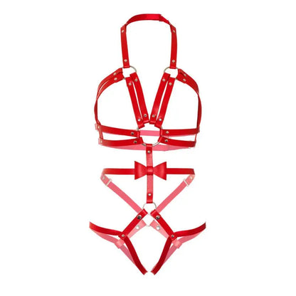 leg avenue - kink - imbracatura con o-ring con borchie teddy Leg Avenue Lingerie Harness Boutique