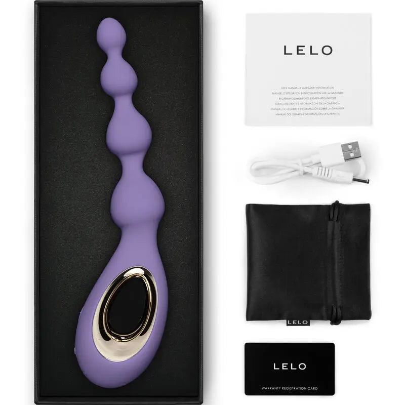 lelo - massaggiatore anale viola con perline soraya Lelo Lingerie Harness Boutique