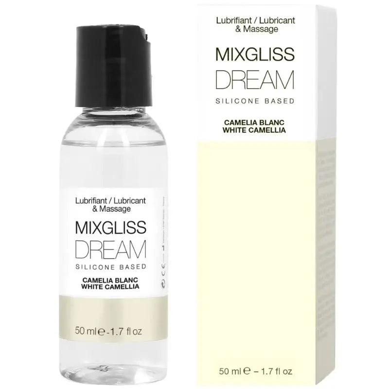 mixgliss - lubrificante silicone dream white camelia 50 ml Mixgliss Lingerie Harness Boutique