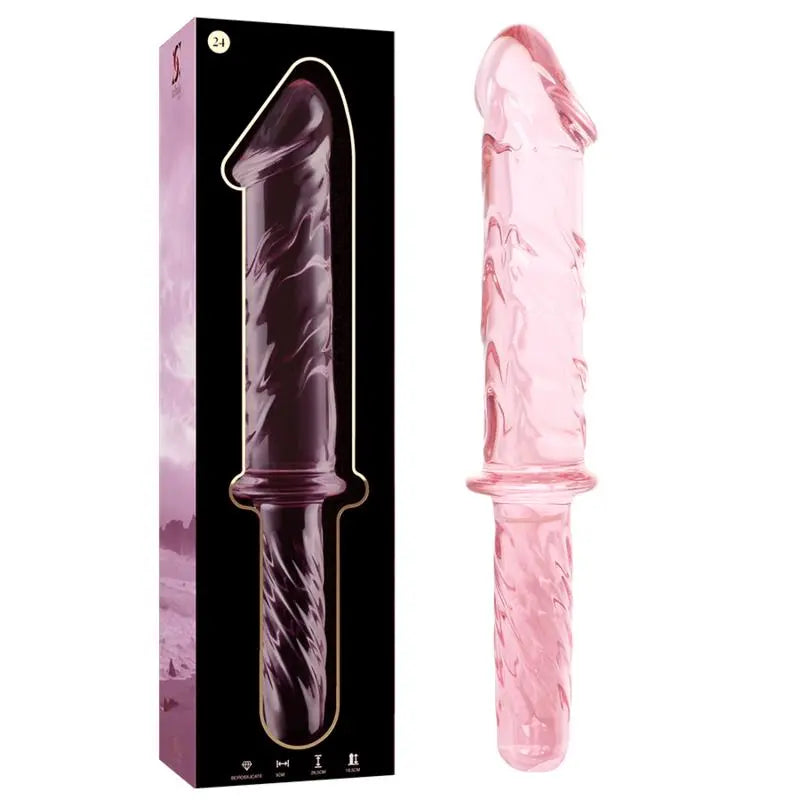 nebula series by ibiza - modello 24 dildo in vetro borosilicato 28.5 cm -o- 5 cm Nebula series By Ibiza Lingerie Harness Boutique