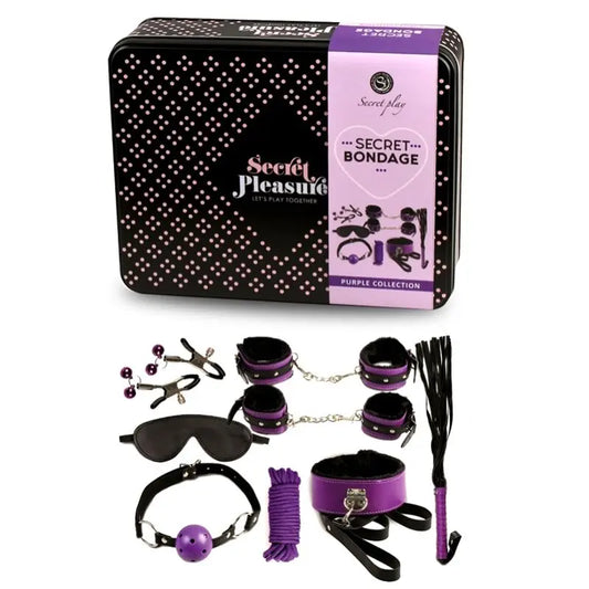 secretplay - bdsm set 8pcs viola / nero. Secret Play Toys Lingerie Harness Boutique