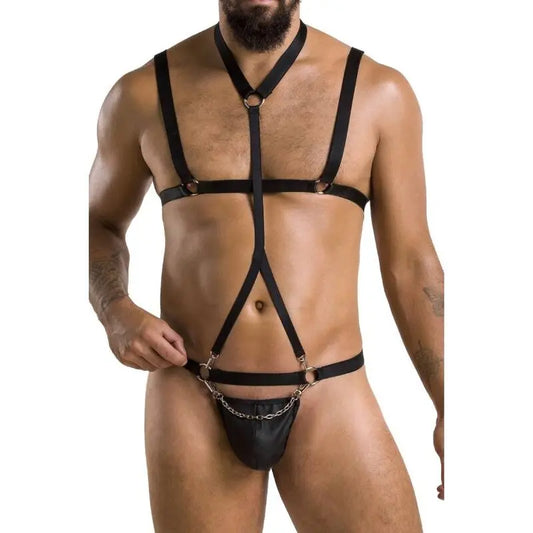 passion - 039 completo andrew nero Passion Lingerie Harness Boutique