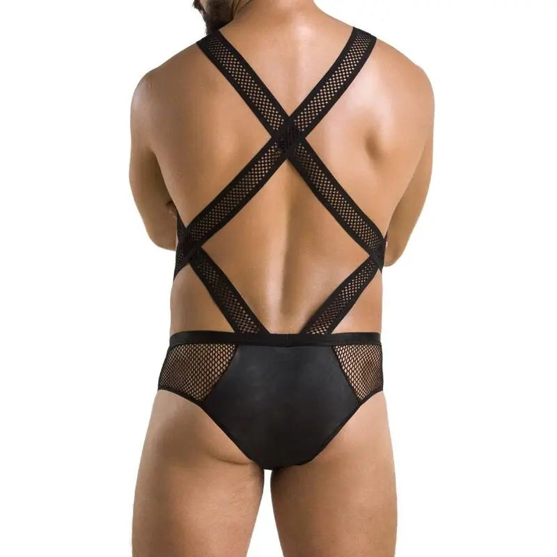 passion - 045 body victor nero Passion Lingerie Harness Boutique