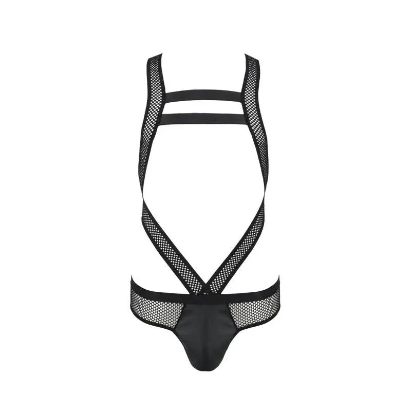 passion - 045 body victor nero Passion Lingerie Harness Boutique