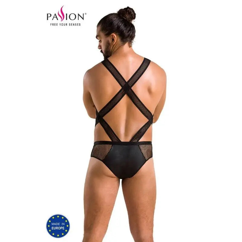 passion - 045 body victor nero Passion Lingerie Harness Boutique