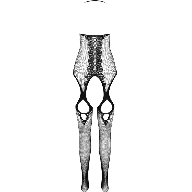 passion - collezione eco bodystocking eco bs013 nero Passion Lingerie Harness Boutique