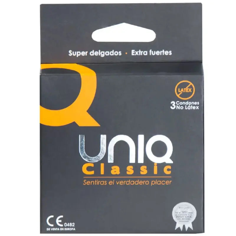 uniq - preservativo senza lattice classic 3 unità Uniq Lingerie Harness Boutique