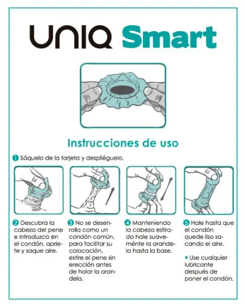 uniq - smart latex free preservativi pre-erection 3 unità Uniq Lingerie Harness Boutique